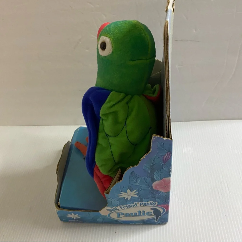 Best Friend Plush Green Parrot Toy -